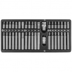 Набор вставок-бит 10 мм H4-12 мм, Т20-Т55, M5-M12, 3/8"DR и 1/2"DR