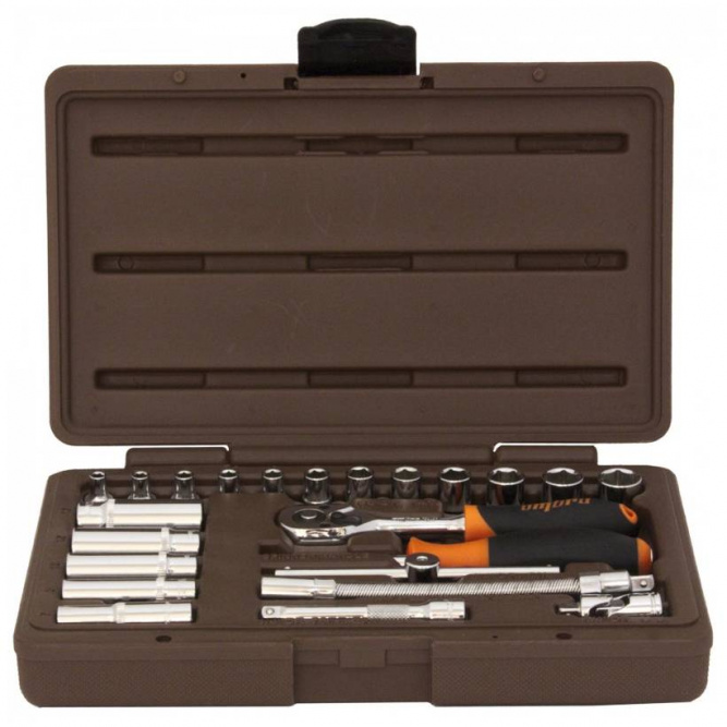 Набор головок торцевых OMBRA 911423 1/4&amp;quot;DR, 4-13 мм, 23 предмета
